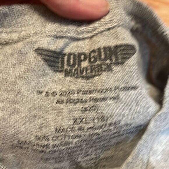 Boys Top Gun Maverick T-shirt XXL 18 - Picture 3 of 4